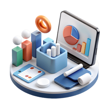 pngtree 3d render digital marketing png image 12740301